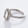 Sutcliffe, An Important, Platinum, 1.22ct Criss Cut Diamond Centre - GIA Certified / 0.69cts Diamond Halo Ring - 2