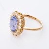 22ct Yellow Gold, Handmade, 4.75ct Sapphire / 1.00ct Diamond Cluster Ring - 2