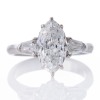 18ct White Gold, 1.63ct Diamond / 0.28ct Diamond Ring, GIA certified