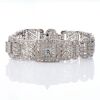 Platinum, Antique, Art Deco, 4.30ct Diamond Geneva Ladies Manual-wind Wristwatch