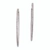 18ct White Gold, 2.50ct Diamond Hoop Earrings