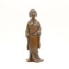 A Japanese Early to Mid 20th Century Metal Figure of a Lady
