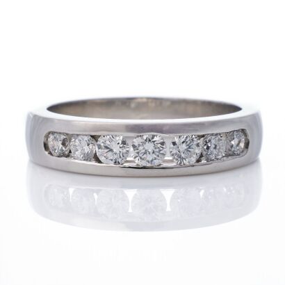 Carats, NZ Made, Platinum, 0.56ct Diamond Band