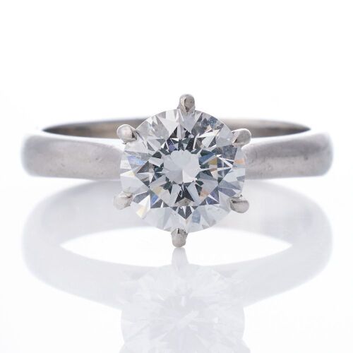 Partridge Jewellers, Platinum, Modern, 1.52ct Diamond Solitaire Ring