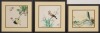 A Set of Three Early 20th Century Chinese Floral Paintings