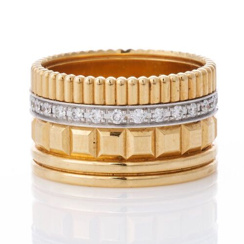 Boucheron, 18ct Yellow / White Gold, Quatre Radiant Edition 0.51ct Diamond Ring - Near new