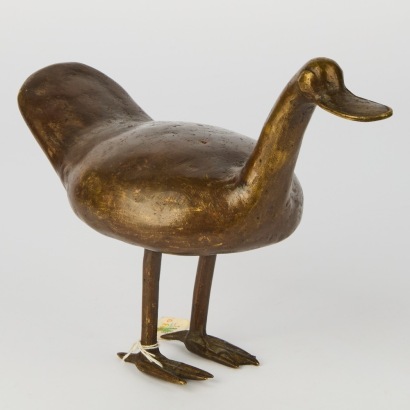A Bronze Alloy Bird of Burkina Faso