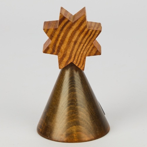 A Wooden Folk Art Pepper Grinder
