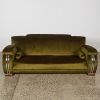 An Art Deco Streamline Moderne Sofa In Moss Green - 2