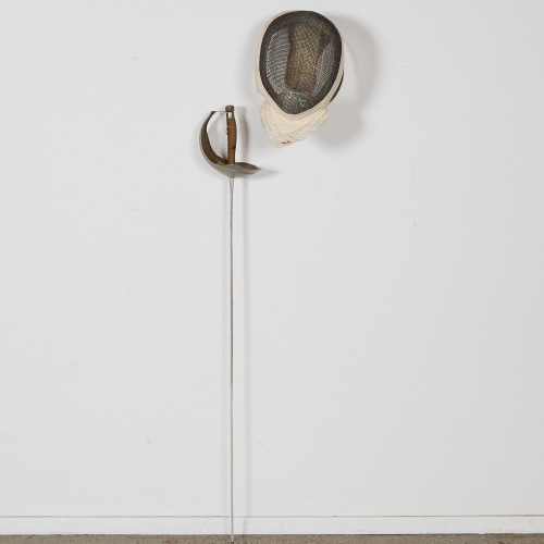 A Fencing Sword and Mask