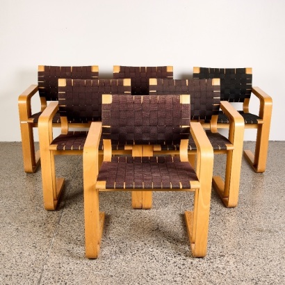 A Set of Six Model 5531 Armchairs By Thygesen & S&oslash;rensen for Magnus Olesen, 1966