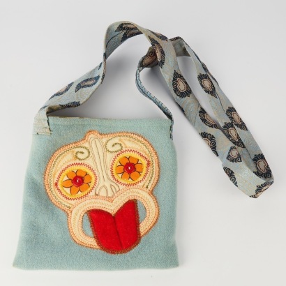 A Unique Repurposed Material Tiki Bag
