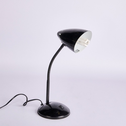 A Retro Style Table Lamp In Black
