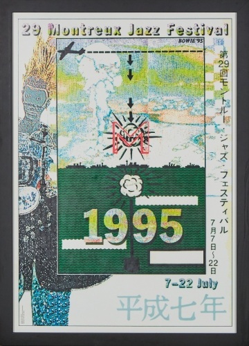 A 1995 Montreuz Jazz Festival Poster Design by David Bowie