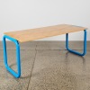 A Plywood Tubular Steel Desk