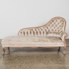 A Victorian Inspired Tufted Chaise Longue - 2