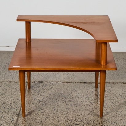 A Mid Century Parker 2-Tier Corner Table