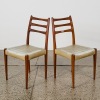 A Pair of Fred Lowen Fler Ladderback Dining Chairs by Broadhead Bros