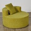 A Green Circular Loveseat Armchair - 2