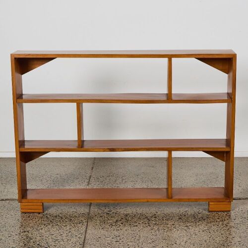A Mid-Century Solid Mahogany Bookshelf