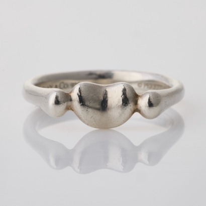 Tiffany & Co, Sterling Silver, Bean Ring