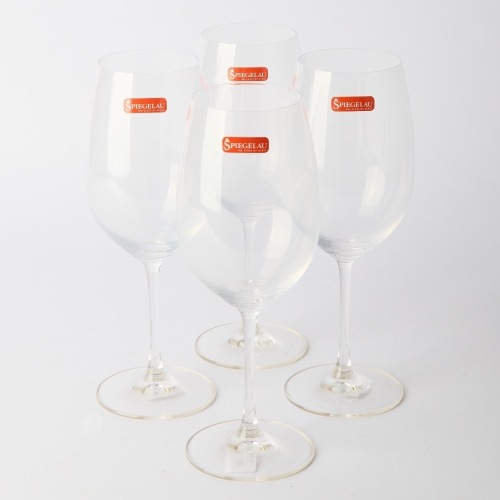 A set of four Spiegelau Bordeaux Glasses in box