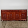A Chinese 20th Century Hardwood Four-Door Side Cabinet