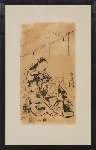 A Early-Mid 20th Century Japanese Ukiyo-e Figure Print