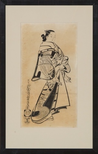 A Early-Mid 20th Century Japanese Ukiyo-e Figure Print