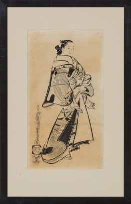 A Early-Mid 20th Century Japanese Ukiyo-e Figure Print