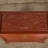 A Chinese 20th Century Carved Dragon-Motif Camphorwood Chest - 2