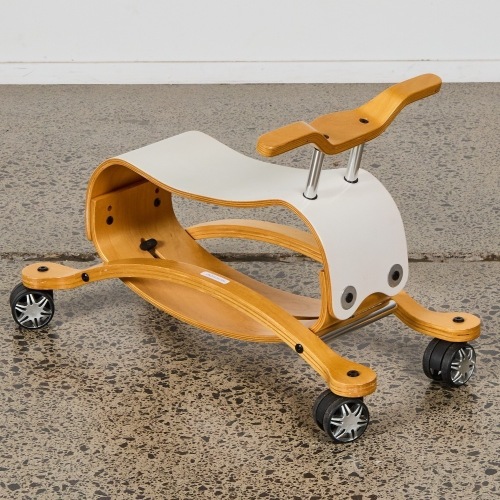 A Wishbone Flip Ride-On Design.