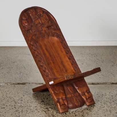 A Hand Carved African Chair