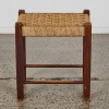 A Wooden Antique Rope Stool - 2