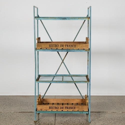 A Bistro de France Industrial Storage Shelving Unit