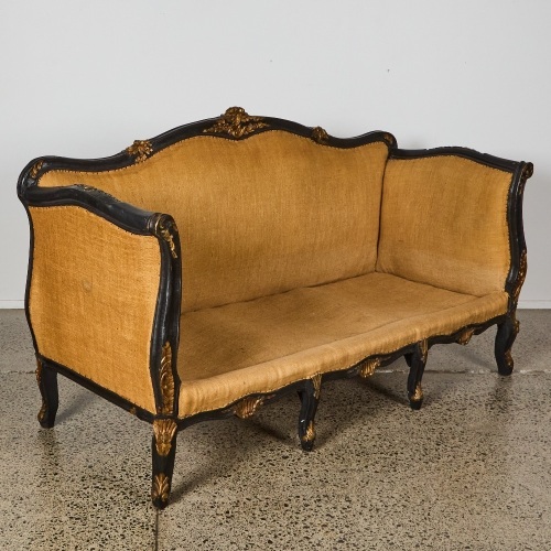 A 19th Century Italian Ebonized Sofa