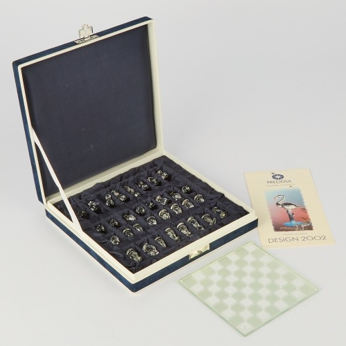 A Crystal Designer Chees Set by Jitka Rysava