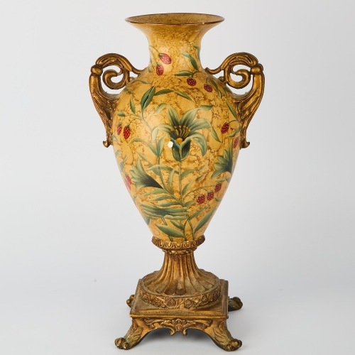 A Hand-Painted Italian-Style Vase