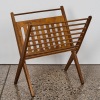 A Mid-Century Folding Teek Magazine Rack, designed by Cees Braakman