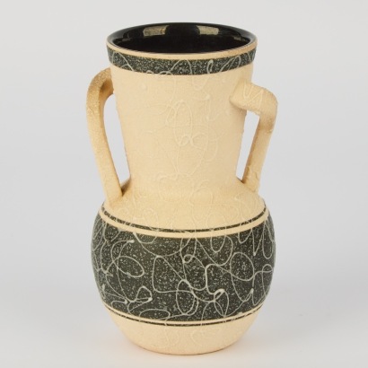 A Vintage Black and White Vase