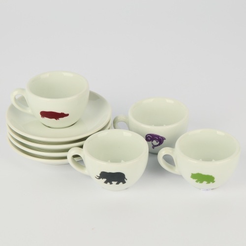 A Straight Ceramics IPA Teacup Set, Italy