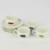 A Straight Ceramics IPA Teacup Set, Italy