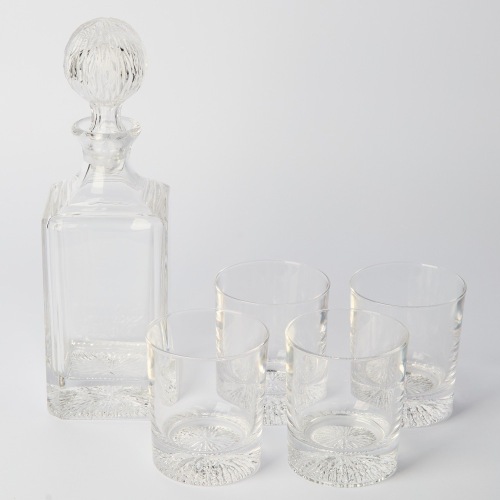 A Crystal Nevado Decanter Set, by Cristal D'Arques