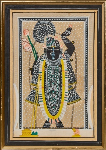 A Lotus Goddess Frame, India