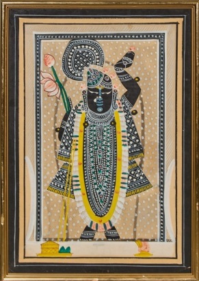A Lotus Goddess Frame, India
