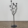 A Large Black Candle Holder