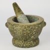 A Large Heavy Granite Mortar and Pestle