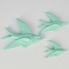 A Set of Three Graduated Ceramic Flying Wall Birds