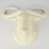 A Large Plaster Water Buffalo Head Wall Hanging