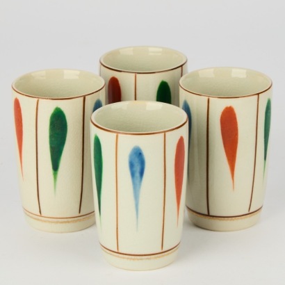A Set of Four Vintage Sake Cups